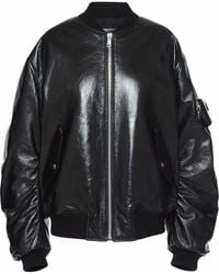 Prada - Nappa Leather Bomber Jacket - Lyst