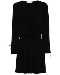 B+ AB - Set Aus Geripptem Cardigan Und Kleid - Lyst