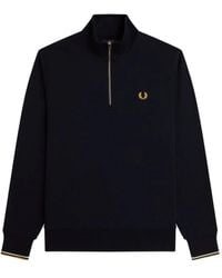 Fred Perry - Half-Zip Sweatshirt - Lyst