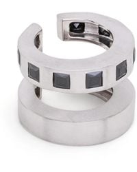 Tom Wood - Arch Zirconia Double Cuff Earrings - Lyst
