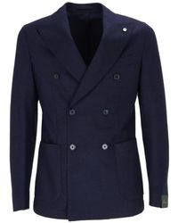 Brando - Double-Breasted Peak-Lapel Blazer - Lyst