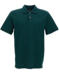 K-Way - Amedee Logo-Patch Polo Shirt - Lyst