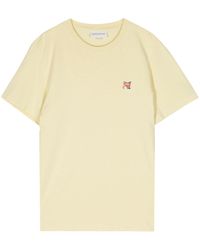 Maison Kitsuné - T-Shirt mit Fuchskopf - Lyst