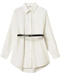 Twinset - Poplin Shirt With Belt - Lyst