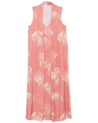 Ottod'Ame - Midi-Jurk Met Bloemenprint - Lyst