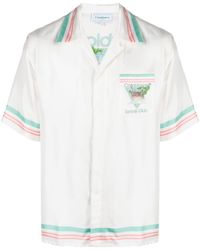 Casablancabrand - Logo Silk Shirt - Lyst