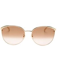 Cartier - Panthère Oval-Frame Sunglasses - Lyst