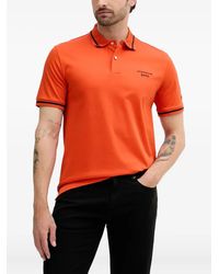 BOSS - X Porsche Polo Parris Con Colletto A Coste - Lyst