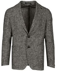 Tagliatore - Mélange-Effect Blazer - Lyst