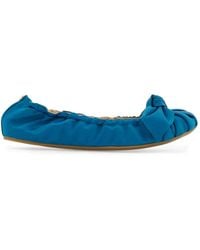 Ferragamo - Bow Embellished Ballet Flats - Lyst