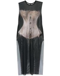 IA London - Graphic-Print Dress - Lyst