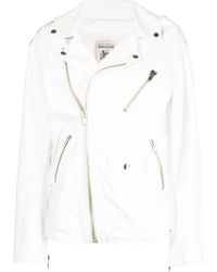 Semicouture - Zip-detail Leather Jacket - Lyst