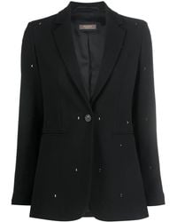 Peserico - Crystal-Embellished Single-Breasted Blazer - Lyst