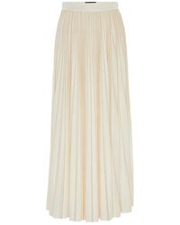 Fabiana Filippi - Pleated Jersey-Texture Maxi Skirt - Lyst