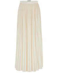 Fabiana Filippi - Pleated Jersey-Texture Maxi Skirt - Lyst