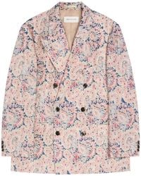 Dries Van Noten - Jacquard Double-Breasted Blazer - Lyst