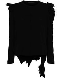 Yohji Yamamoto - Asymmetric Long-Sleeve Top - Lyst