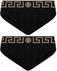 Versace - Pack De Dos Calzoncillos De Algodón - Lyst