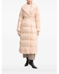 Twinset - Belted Padded Coat - Lyst