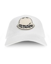 Moncler - Cappello Da Baseball Con Applicazione Logo - Lyst