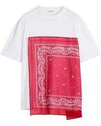 Lanvin - Bandana-Panel T-Shirt - Lyst