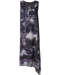Y's Yohji Yamamoto - Sleeveless Printed Shift Dress - Lyst