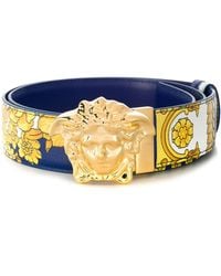 Versace Cinturón con hebilla Medusa - Azul