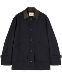 RETORI - Leather-Collar Field Jacket - Lyst