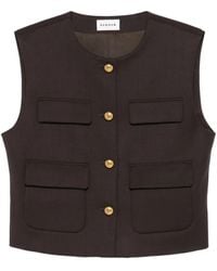 P.A.R.O.S.H. - Pocket-Detail Buttoned Gilet - Lyst