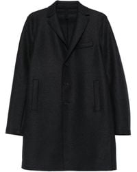 Harris Wharf London - Wollmantel mit fallendem Revers - Lyst