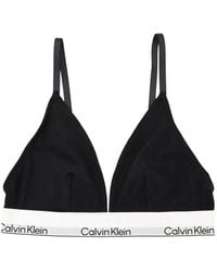 Calvin Klein - Icon Cotton Modal Triangle Bralette - Lyst