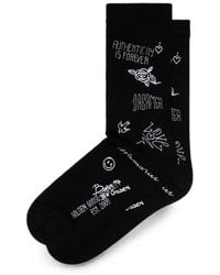 Golden Goose - Socks High Rib/Doodles Print - Lyst