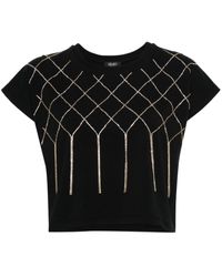Liu Jo - T-shirt à détails de perles - Lyst