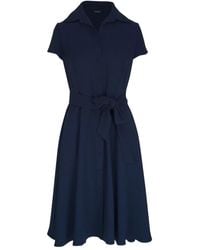 Kiton - Tied-Waist Midi Dress - Lyst