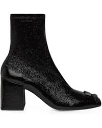 Courreges - Reedition Vinyl Logo-Plaque Ankle Boots - Lyst