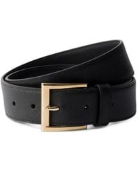 Prada - Saffiano Leather Belt - Lyst