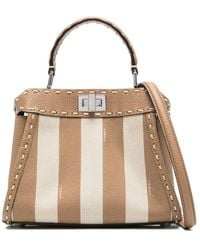 Fendi - Mini Peekaboo Tote Bag - Lyst