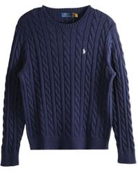 Polo Ralph Lauren - Classic Ribbed Neck Long Sleeve Sweater - Lyst