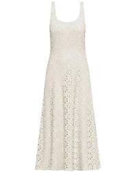 Marella - Broderie-Anglaise A-Line Dress - Lyst