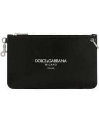 Dolce & Gabbana - Clutch Mit Logo - Lyst