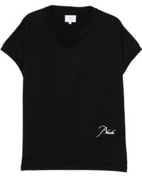 Rhude - Logo-Embroidered Cap-Sleeve T-Shirt - Lyst