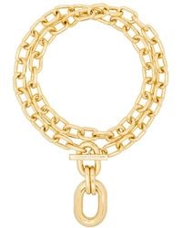 Rabanne - Double Wrap Chain Necklace Gold - Lyst