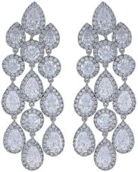 Fantasia by Deserio - Pear Chandelier Earrings - Lyst