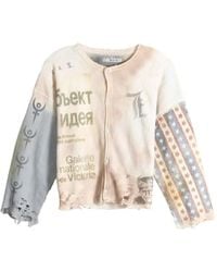 SAITOS - Distressed Graphic-Print Sweatshirt - Lyst