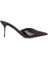 Paris Texas - Lidia Tortoiseshell-Effect Patent-Leather Mules - Lyst