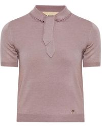 Valentino Garavani - Vlogo Tie-Neck T-Shirt - Lyst