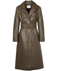 Yves Salomon - Trenchcoat Aus Leder - Lyst