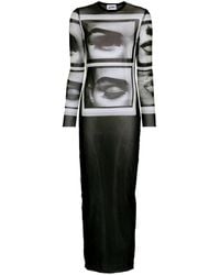 Jean Paul Gaultier - 'The Eyes And Lips' Maxi Dress - Lyst