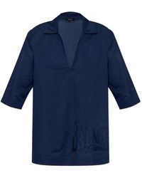 Balmain - V-Neck Polo T-Shirt - Lyst