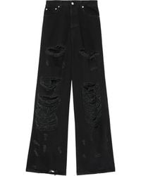 Vetements - ダメージ ワイドジーンズ - Lyst